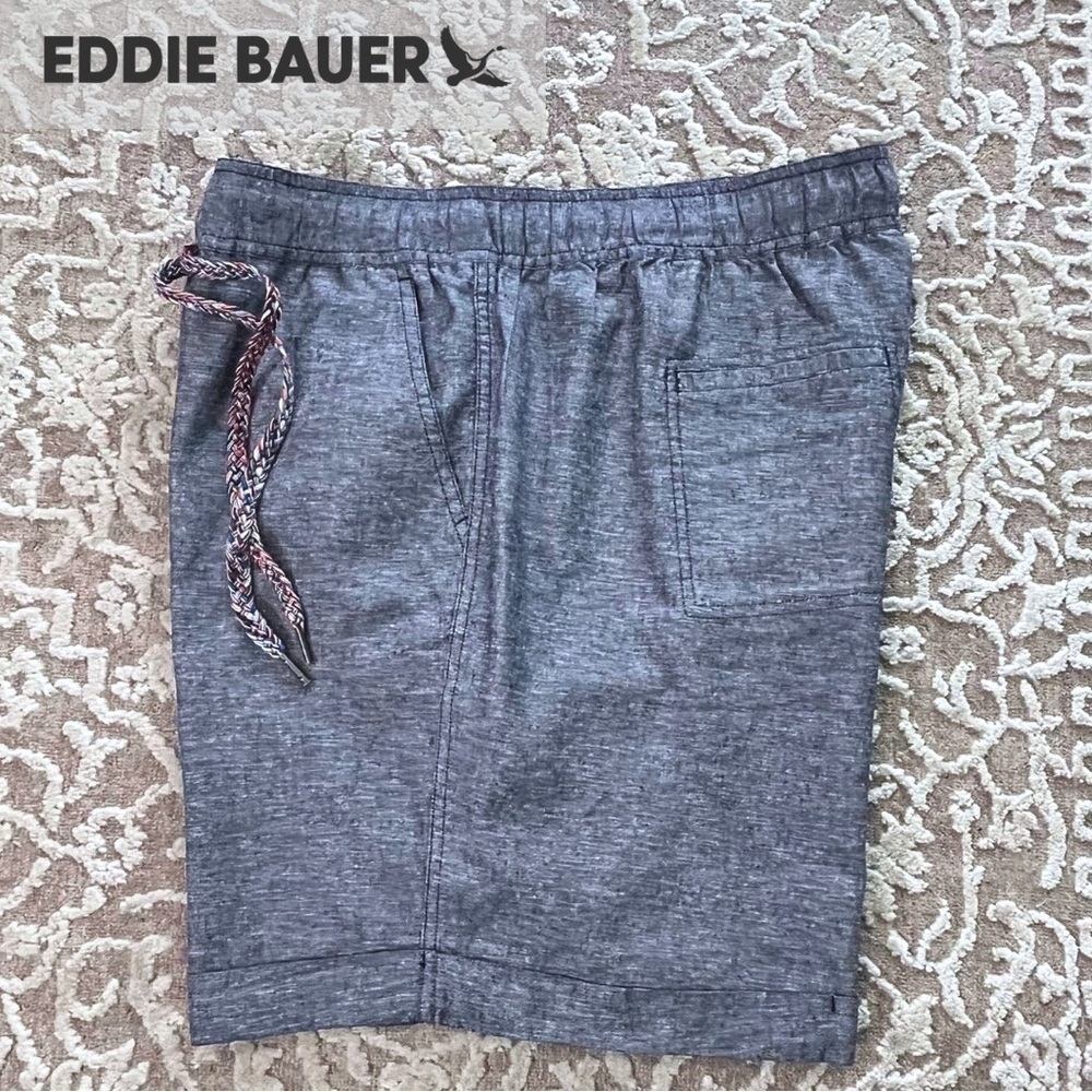 NWOT Eddie Bauer Women’s Linen/Cotton Cuffed Shorts